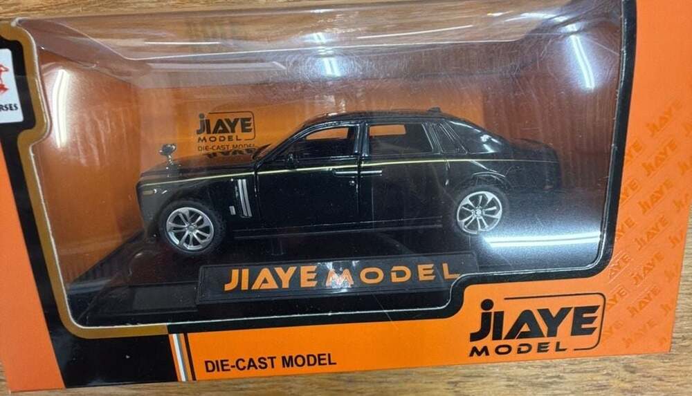 Jiaye Model Rolls-Royce Phantom Die-Cast Car Black